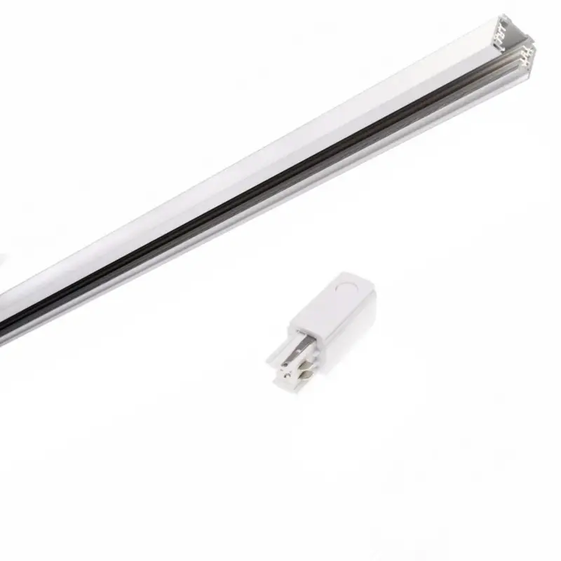 Soldes Rail Triphasé pour Spot LED 1m BLANC