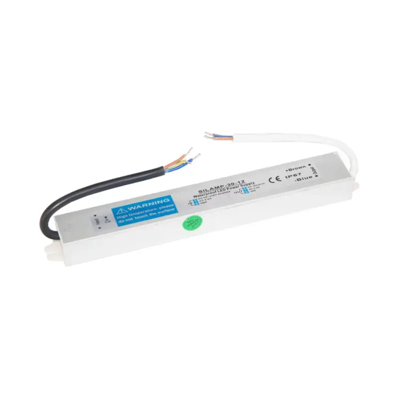Transformateur 220V 12V IP67 30W DC 2.57A Certifié
