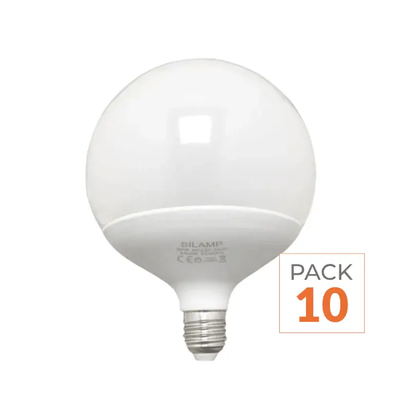 Ampoule LED E27 18W 220V G95 300° - Pack de 10 Acheter Direct