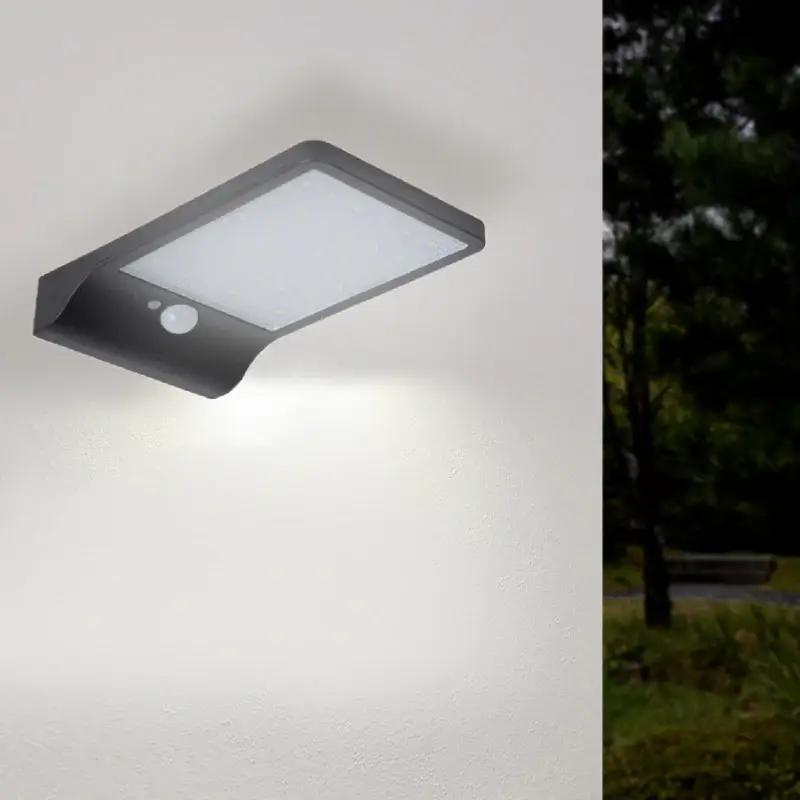 Applique Murale Solaire LED Noire 2.5W avec Détecteur de Mouvement Soldes