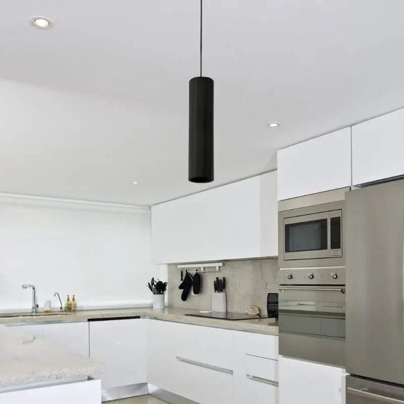 Luminaire Suspendu GU10 IP20 30cm NOIR Quantité Limitée