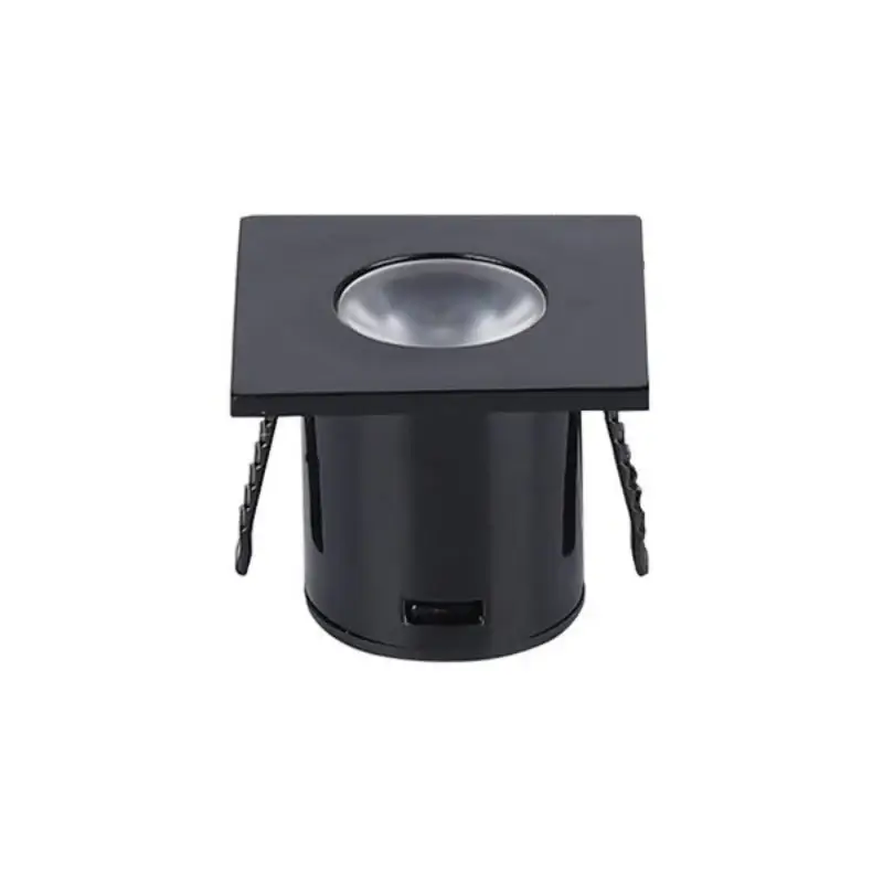Satisfait Ou Remboursé Mini Spot LED Encastrable 1W 90° carré Noir