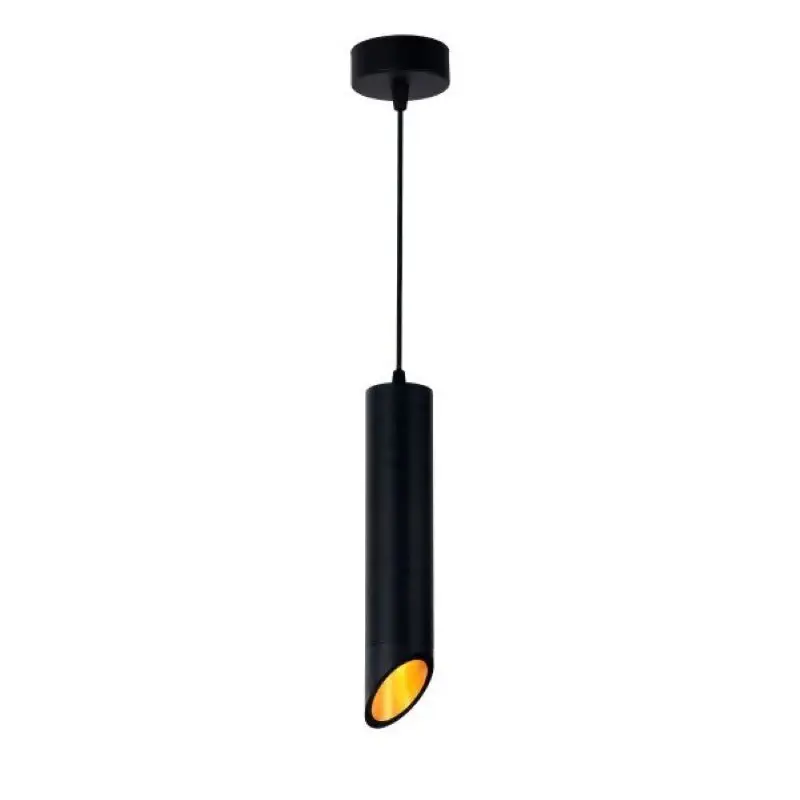 Suspension Luminaire Biseautée GU10 IP20 30cm Noir / Or Expédition Rapide