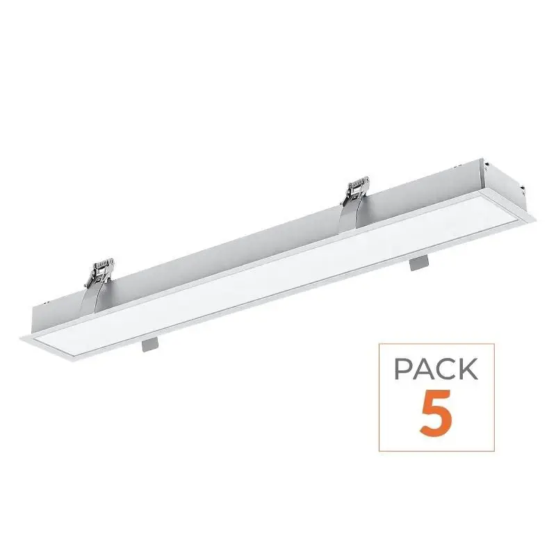 Meilleure Vente Réglette Encastrable LED 120cm 35W Blanc (Lot de 5)