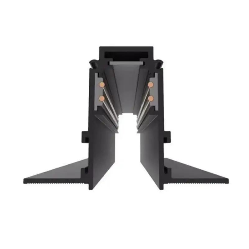 Commande En Gros Rail Magnétique Encastré 48V 2m NOIR pour Enduit
