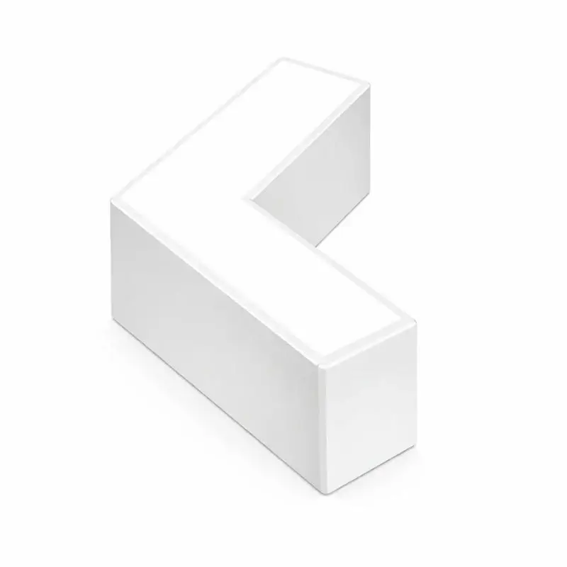 Expédié Aujourd'hui Connecteur L 120° 8W pour Suspension Linéaire Interconnectable BLANC