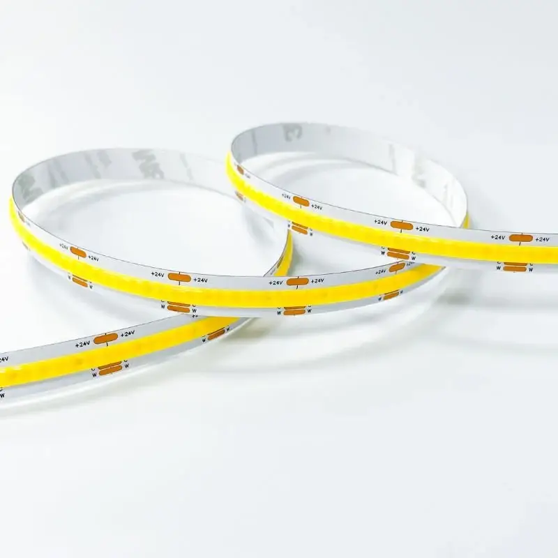 Ruban LED COB CCT 5M 24V IP20 608LED/m 8.2W/m 10mm - 2700K/4000K/6000K Soldes