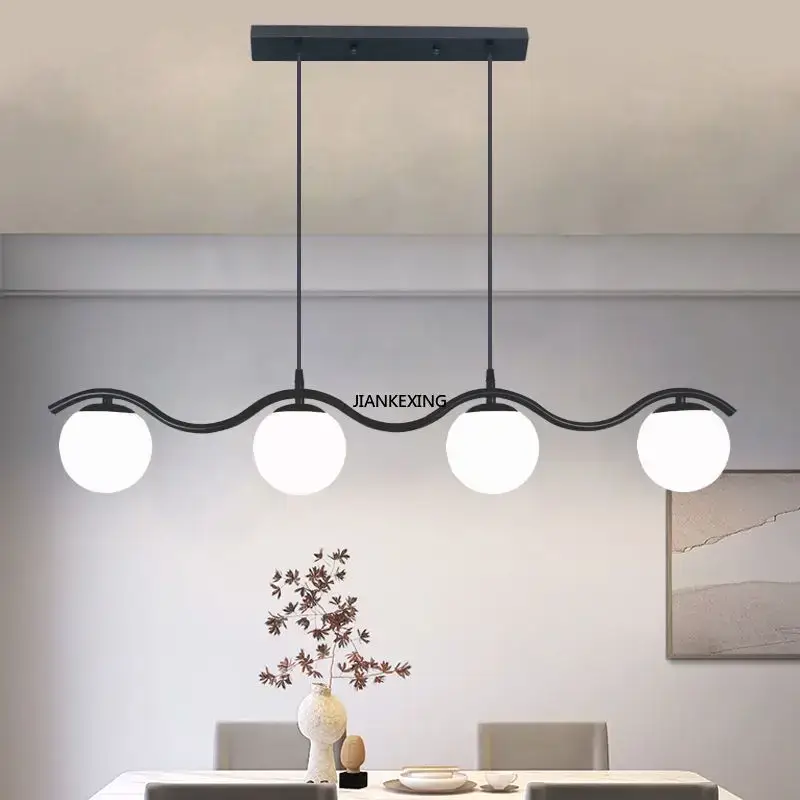 Acheter En Ligne Lustre moderne avec abat-jour en verre pour décoration maison