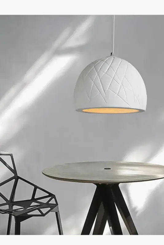 Seulement Aujourd'hui Lustre led semi circulaire style wabi sabi nordique créatif