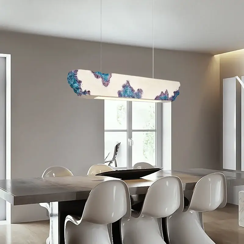 Lustre minimaliste nordique wabi-sabi led pour restaurant bar Prix Cassé