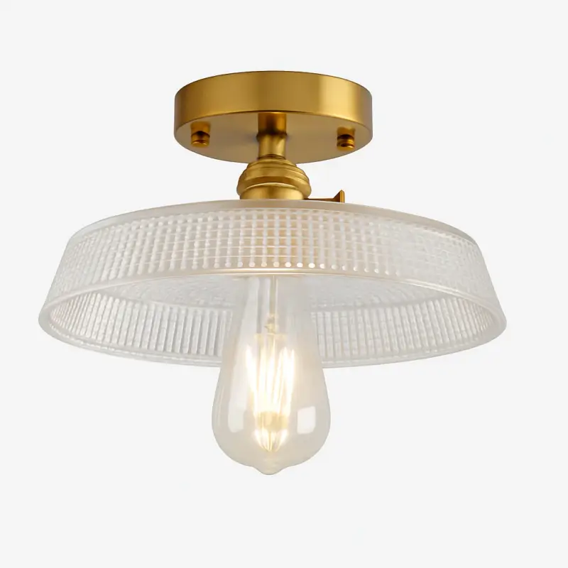 Nouvelle Collection Plafonnier en verre nordique rétro loft vintage moderne abat-jour