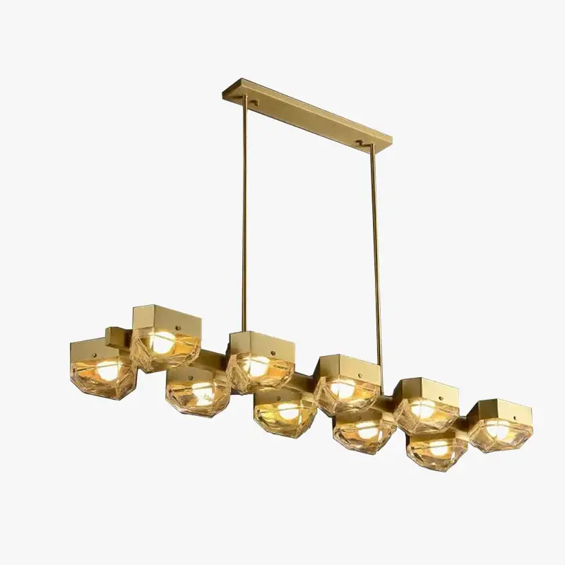 Seulement Aujourd'hui Suspension led décorative en cuivre avec luminaire réglable