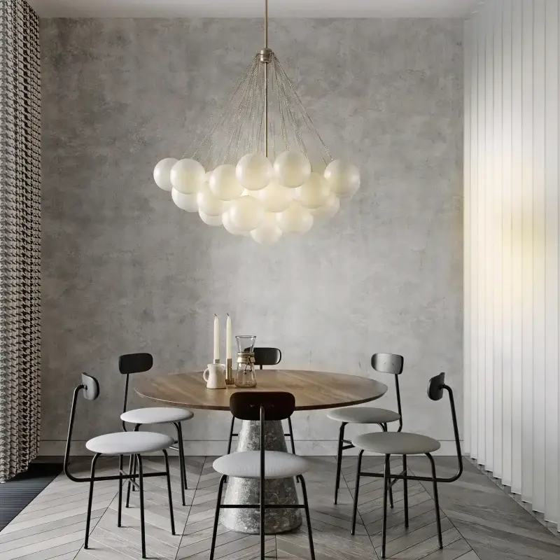 Modern glass ball led pendant chandelier nordic suspended Remise