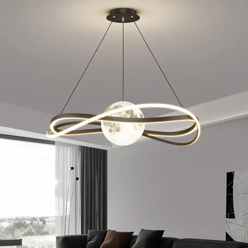Haute Qualité Minimalist nordic led chandelier for large art halls