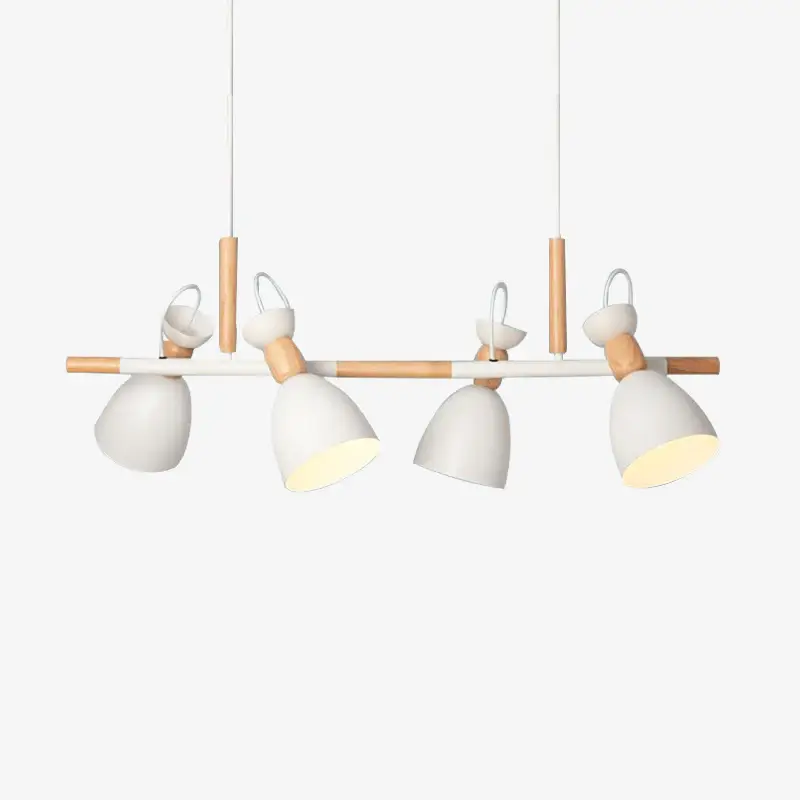 Wooden metal and wood spotlight pendant light (several colors) Promotion