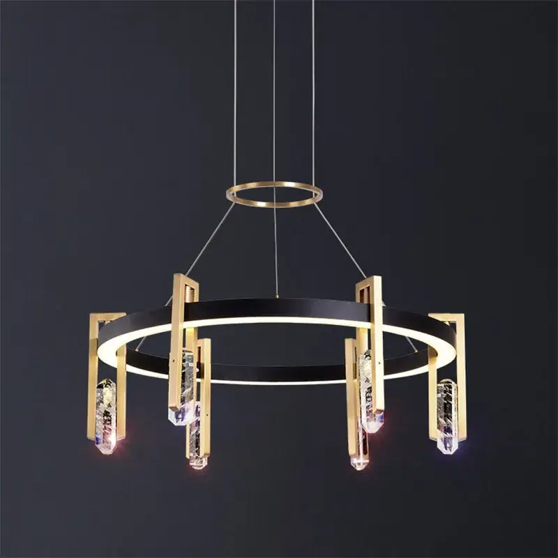 Postmodern crystal pendant lights for nordic interior decor Vente Directe