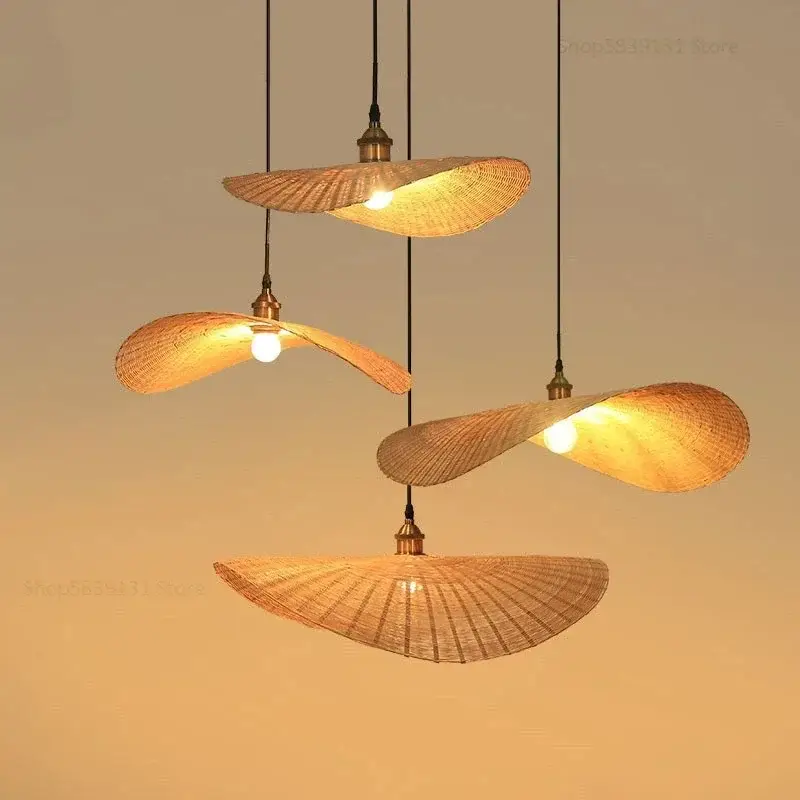 Modern handmade bamboo led pendant lights Promotion