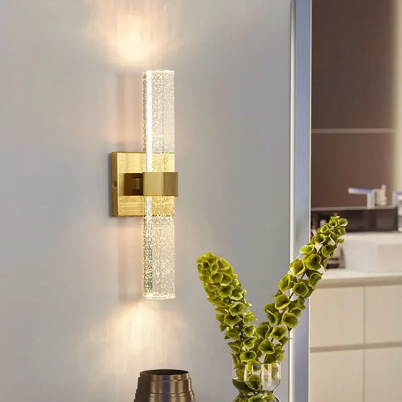 Luxury bubble crystal wall lamps up and dwon modern bedside wall li... Seulement Aujourd'hui
