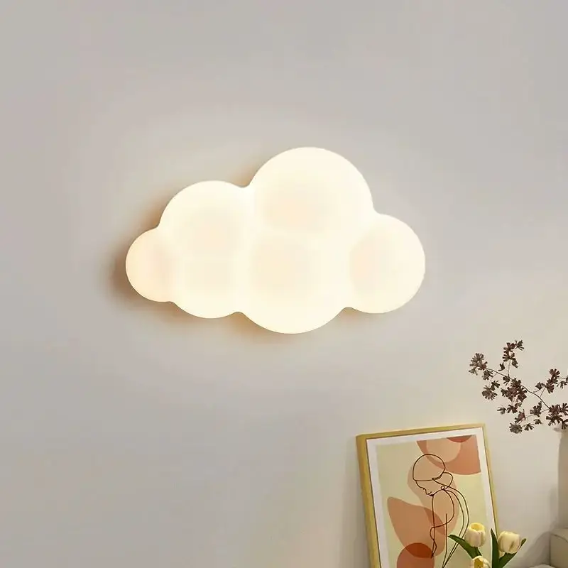 Cloud-shaped wall light for children with remote control and dimming Acheter En Ligne