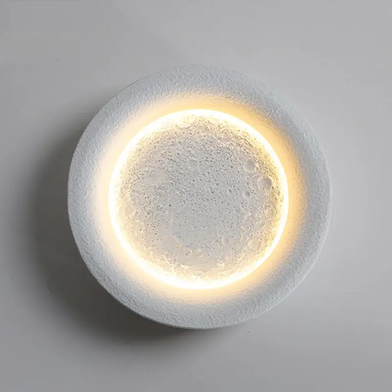 Offre Du Jour Creative starry full moon gypsum wall light with led