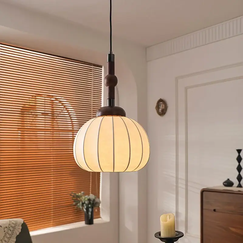Super Prix Chinese style silk and wood chandelier for home and shop