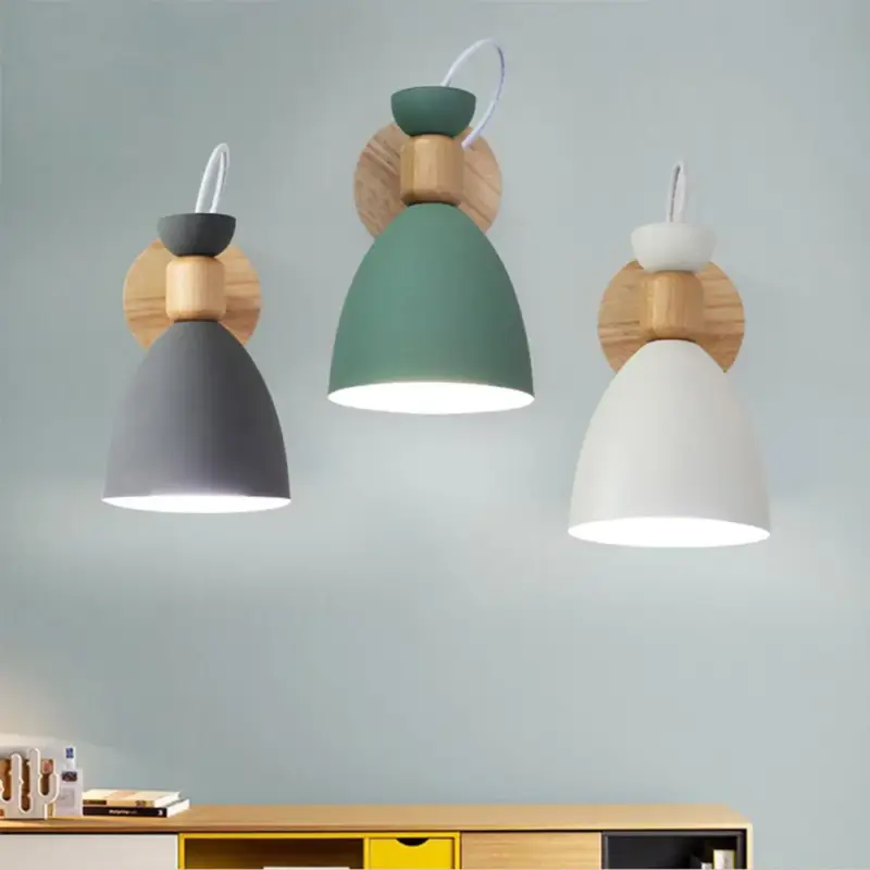 Meilleur Prix Decorative wall light for children's bedroom in iron and wood