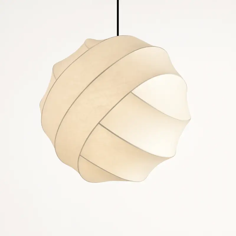 Wabi sabi silk pendant light nordic modern for interior decoration Expédié Aujourd'hui