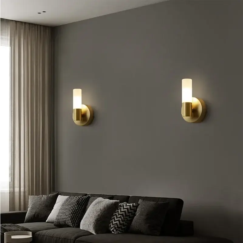Nordic copper wall light minimalist design for interior decoration Satisfait Ou Remboursé