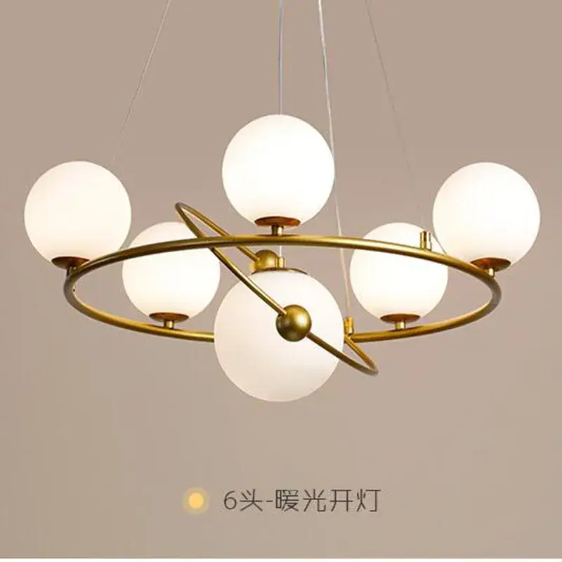 Nordic led pendant light decorative glass chandelier for indoor use Retour Gratuit