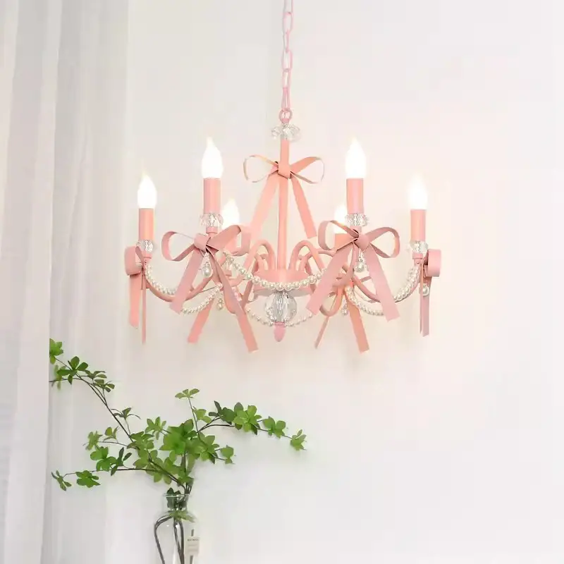Cute romantic chandelier for children's room lighting decor Populaire