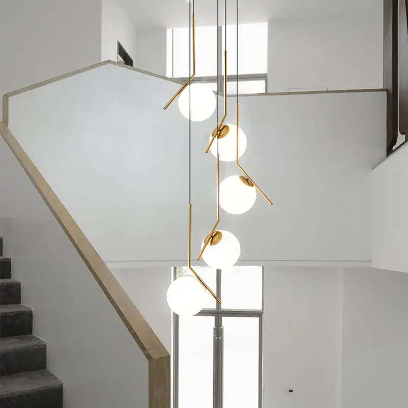 Certifié Modern nordic glass chandelier for interior décor