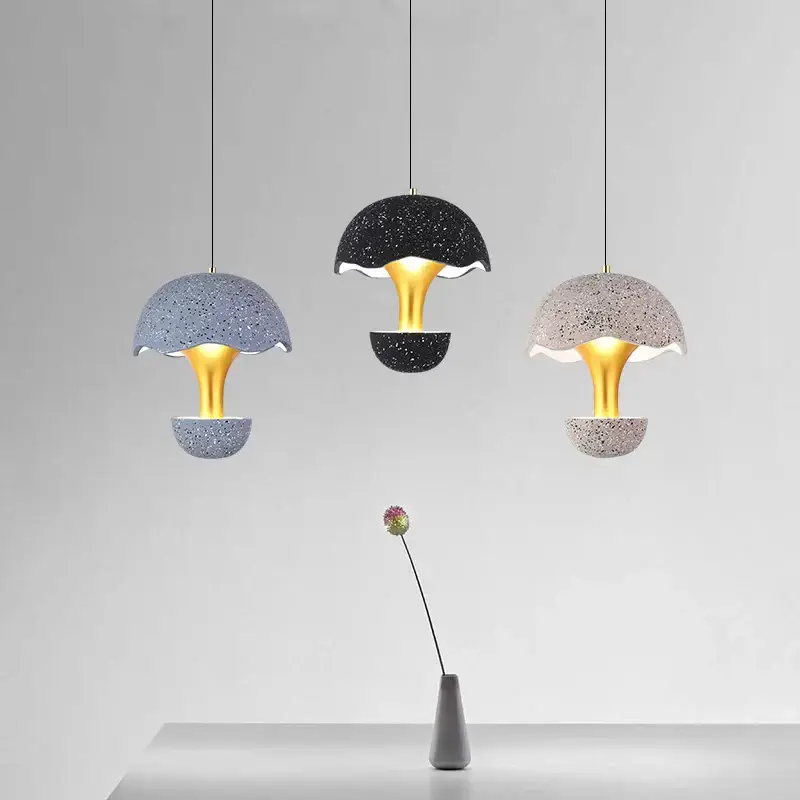 Nouvelle Collection Creative cement mushroom pendant light for restaurant café bar
