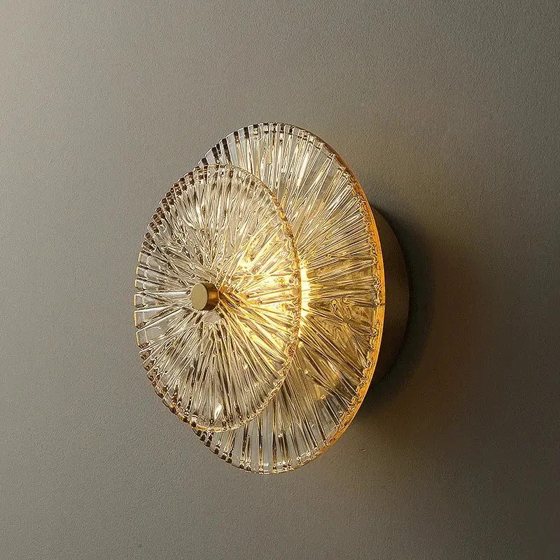 Post-modern glass wall light for interior decoration Vente Flash