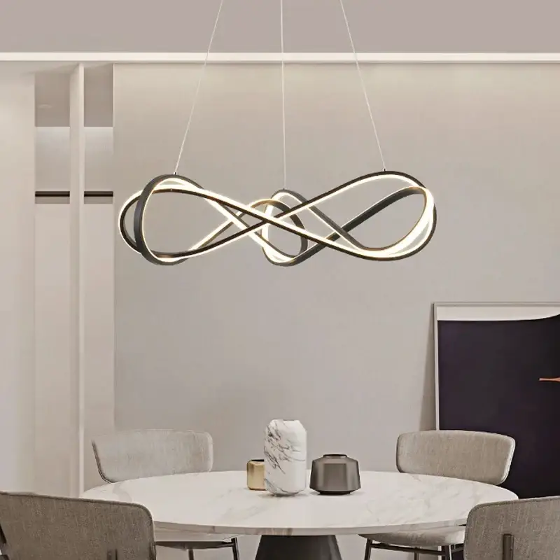 Modern designer pendant light with remote control and elegant curves Petit Prix
