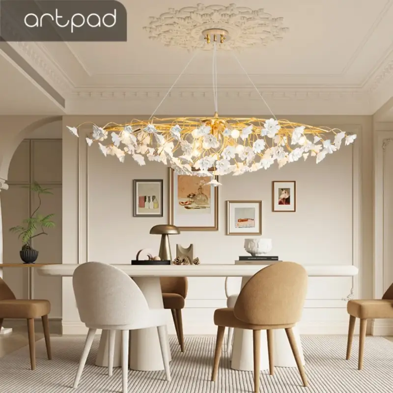 Super Prix Romantic floral chandelier for elegant interior decor