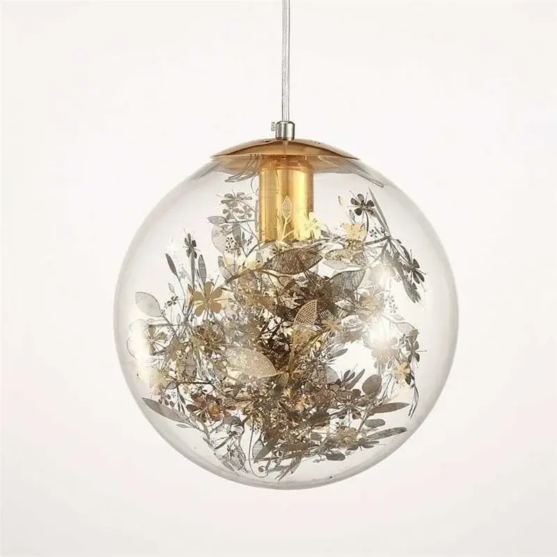Jusqu'à Épuisement Des Stocks Nordic glass pendant light for elegant decor