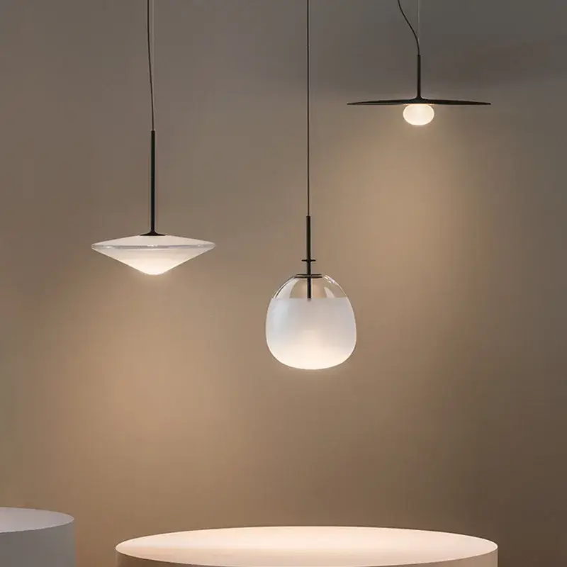 Retour Gratuit Elegant glass shape pendant chandelier