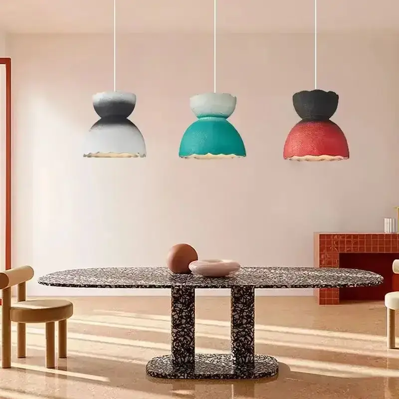 Handmade wabi sabi led chandelier decoration home loft hanging lamp... Must-Have