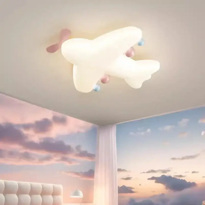 Prix Promo Cute airplane ceiling light for children, romantic and simple