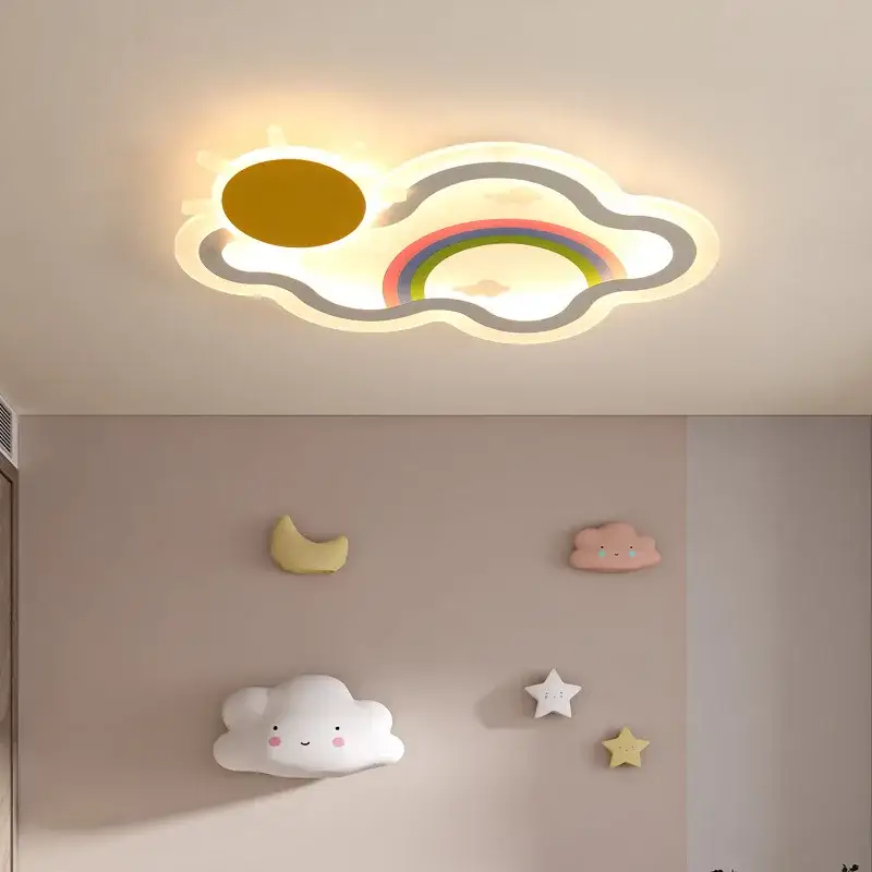 Vente Directe Rainbow cloud led ceiling light for children's room