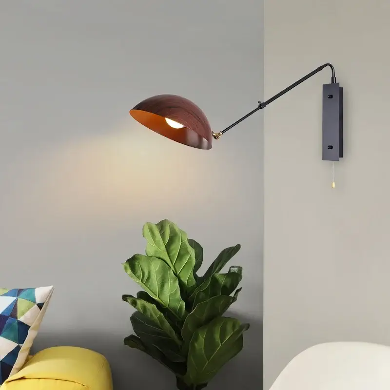 Nouvelle Collection Nordic retro long arm wall light with modern led design