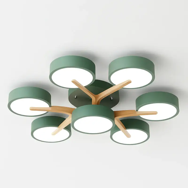 Modern wooden ceiling light elegant design for indoor decor Prix Choc