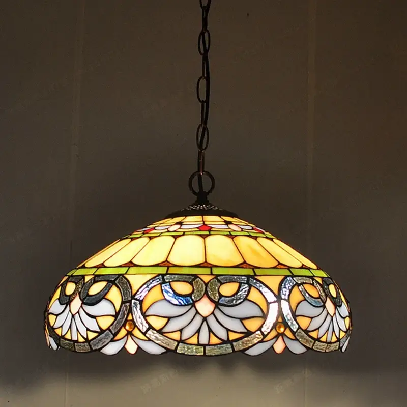 Heart-shaped glass chandelier tiffany style retro for restaurant Jusqu'à Épuisement Des Stocks