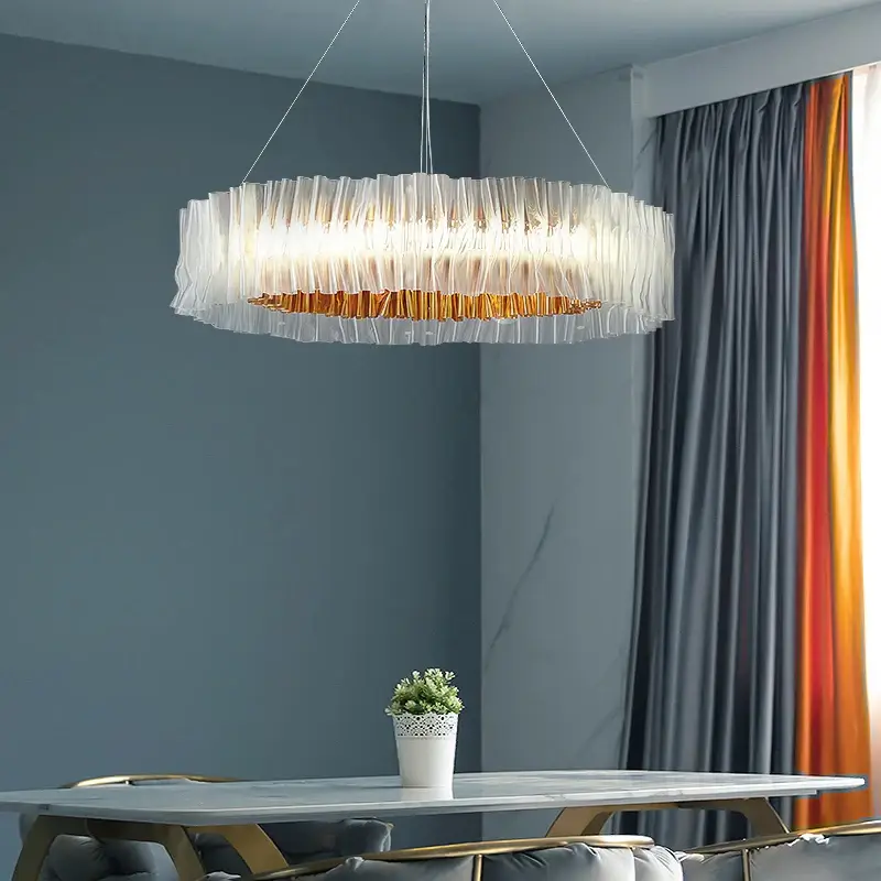 Designer pendant light in pvc and stainless steel for indoor spaces Bon Plan