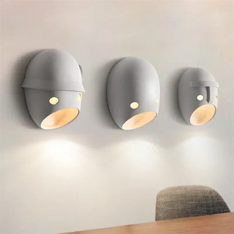 Commande En Gros Nordic creative resin wall light with decorative led lighting