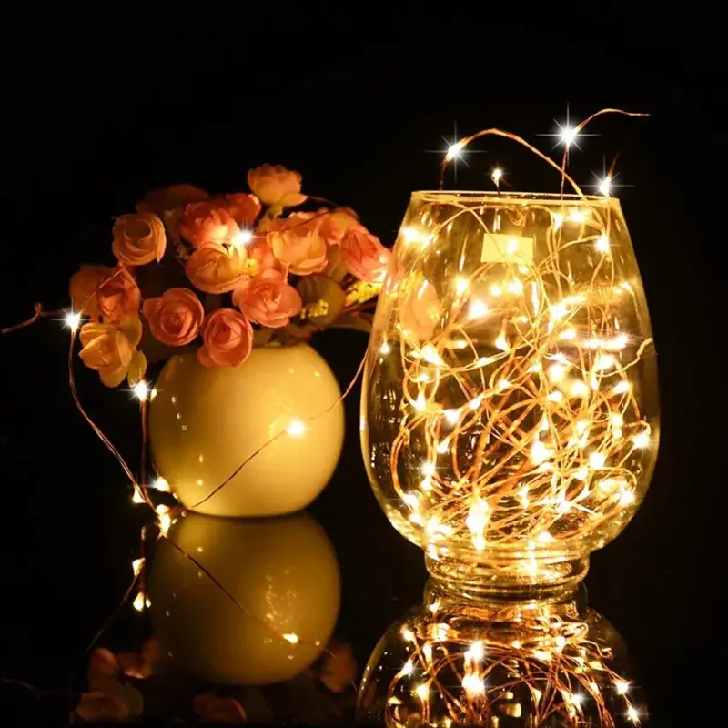 Copper wire led string lights for parties and christmas Commande En Gros