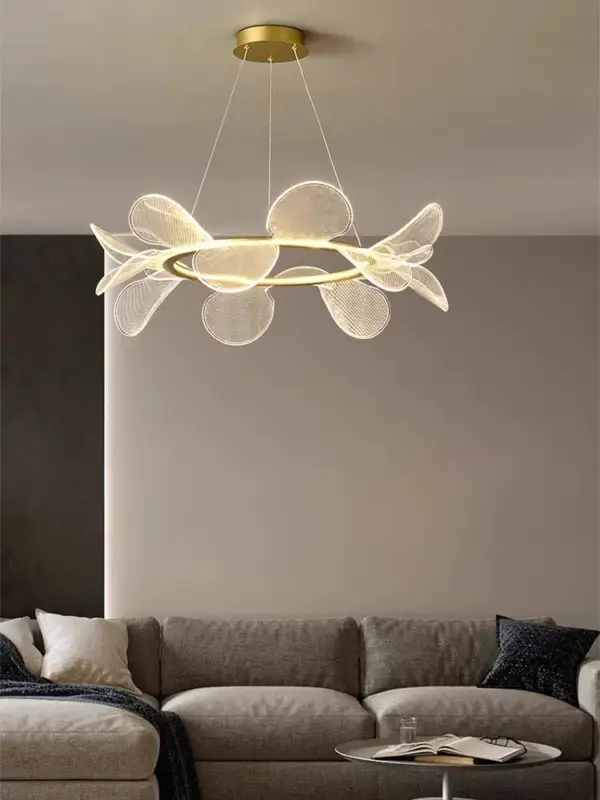 Soldes Minimalist acrylic petal design chandelier