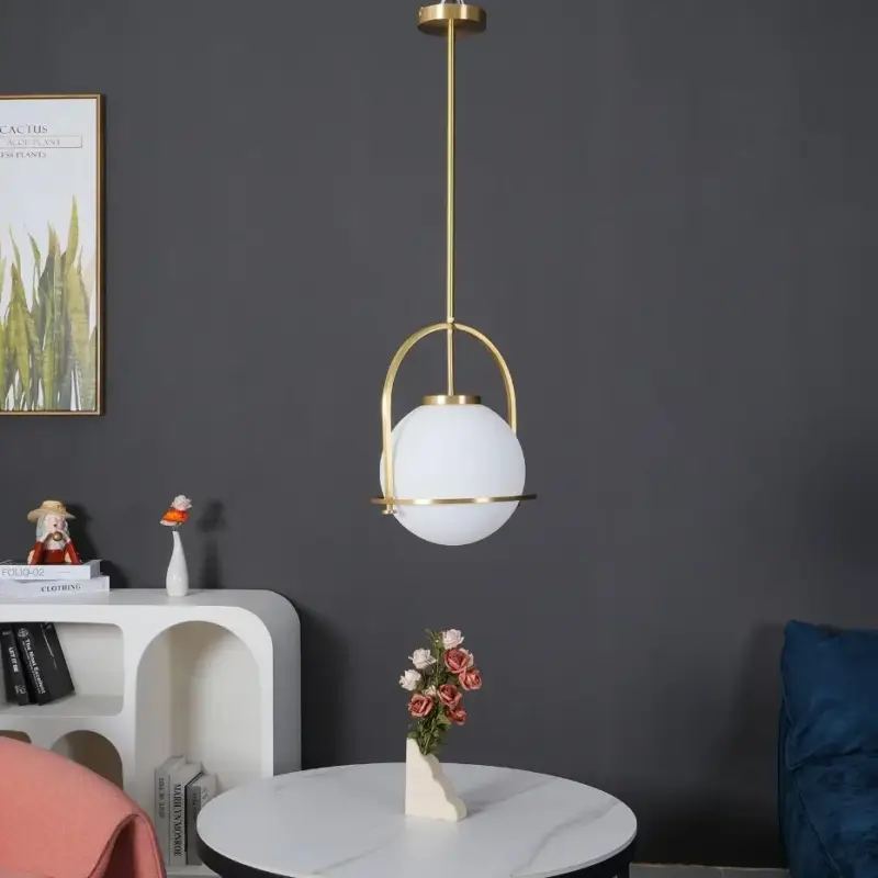 Jusqu'à Épuisement Des Stocks Nordic globe pendant lamp glass ball ceiling suspension hanging lig...