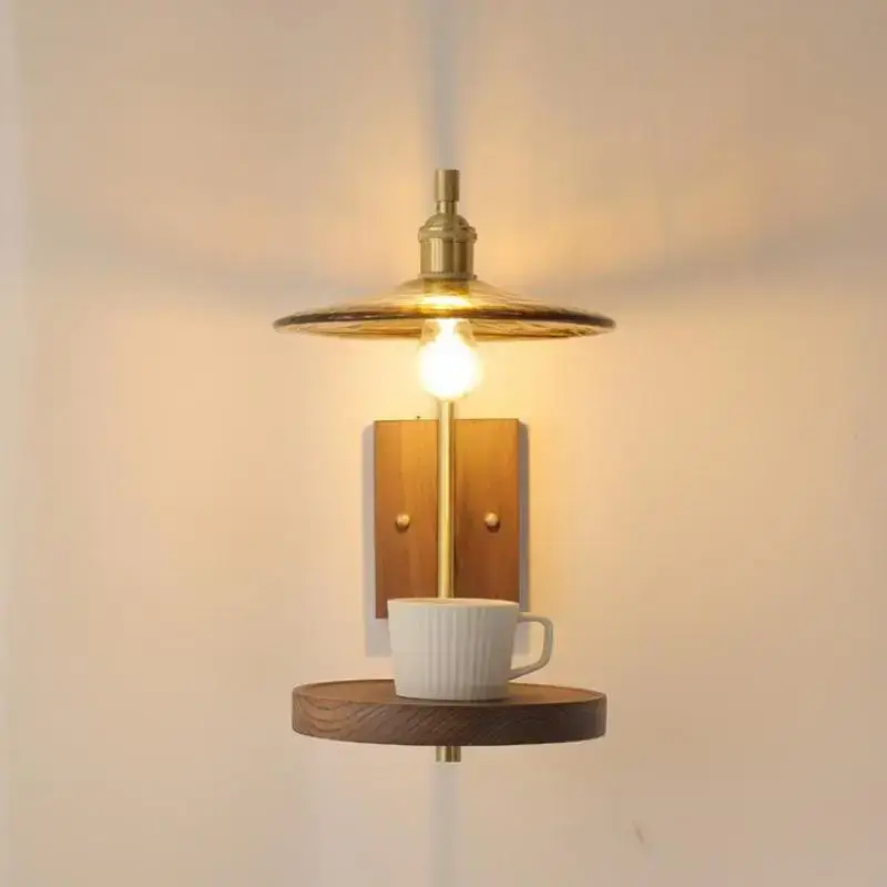 Vintage glass wall light for stylish interiors Jusqu'à Épuisement Des Stocks