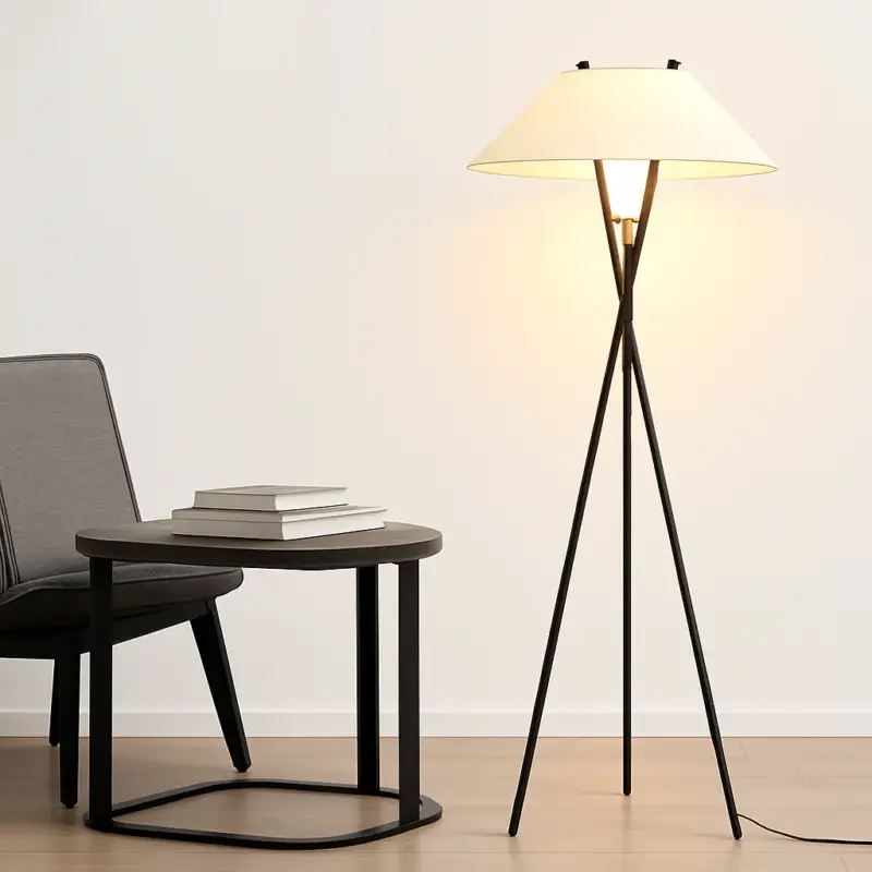 Commande En Gros Minimalist fabric floor lamp for contemporary interiors